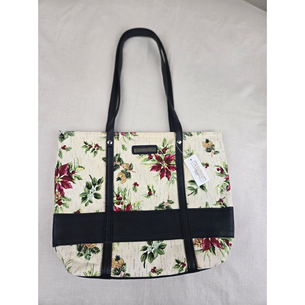New Longaberger Homestead Christmas Purse Tote NWT